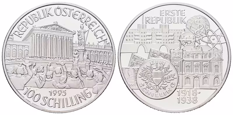 Rakousko, 100 Schilling 1995 - První republika
