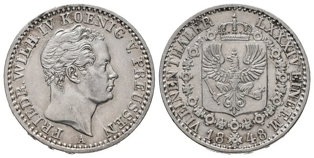 Prusko, Friedrich Wilhelm IV., 1840 - 1861 — 1