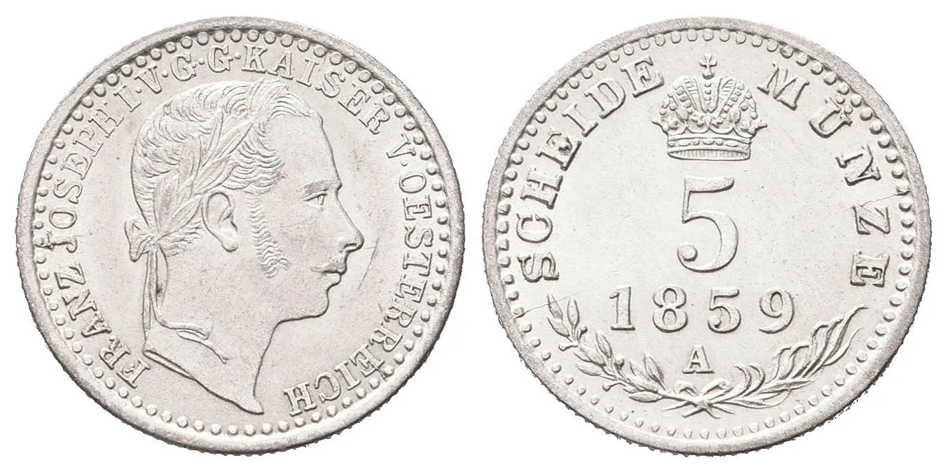Rakouská a spolková měna, 1857 - 1892 — 1