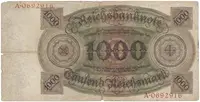 Německo, 1000 Reichsmark 1924, Hej.D9a - fotografie 2