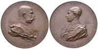 AE Medaile 1894 (A. Scharff) - K příležitosti 40. výročí — 1
