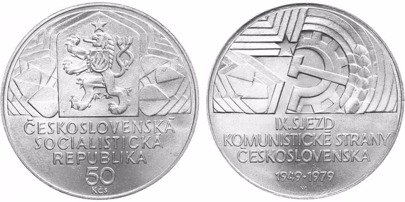50 Kčs 1979 - IX. sjezd KSČ