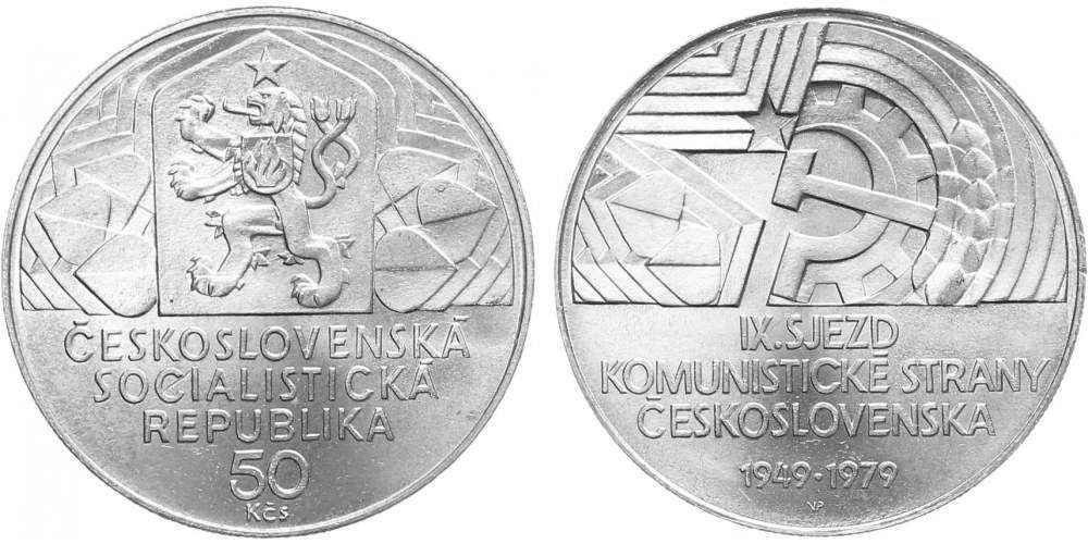 50 Kčs 1979 - IX. sjezd KSČ