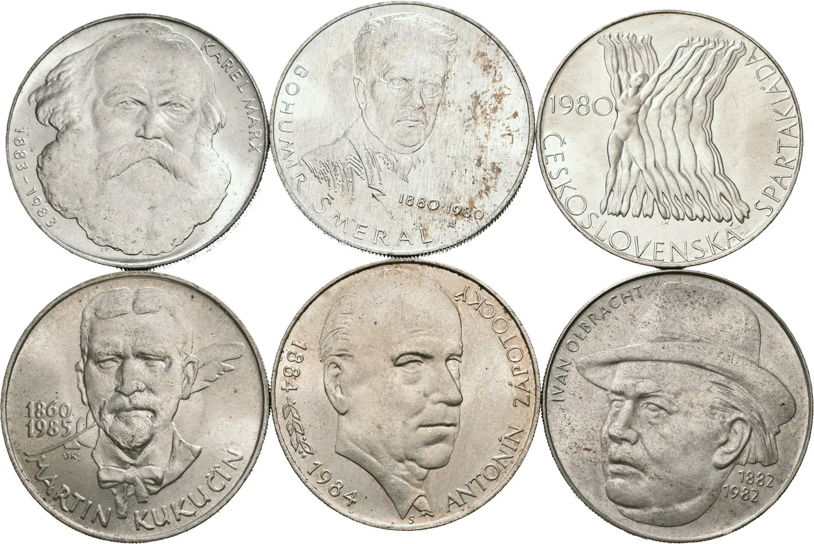Soubor mincí 100 Kčs - 1980 - Československá spartakiáda, 1980 - Šmeral, — 1