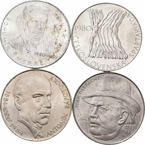 Soubor mincí 100 Kčs - 1980 - Československá spartakiáda, 1980 - Šmeral,