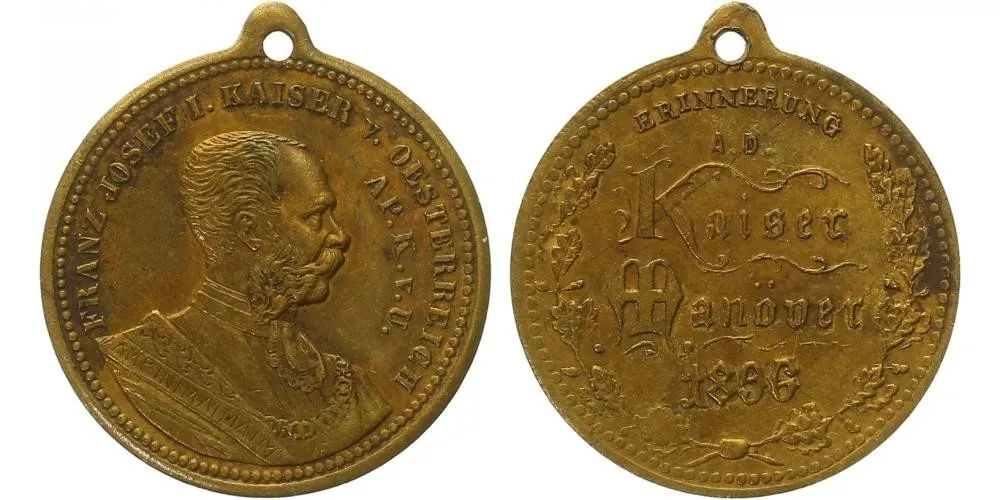 František Josef I., medaile vojenských manévrů — 1