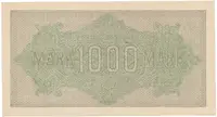 Německo, 1000 Mark 1922, vod. Achterstreifen, Ro.75o - fotografie 2