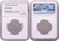 4 Krejcar 1864 B