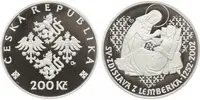 200 Kč 2002 - Zdislava z Lemberka, PROOF - fotografie 5