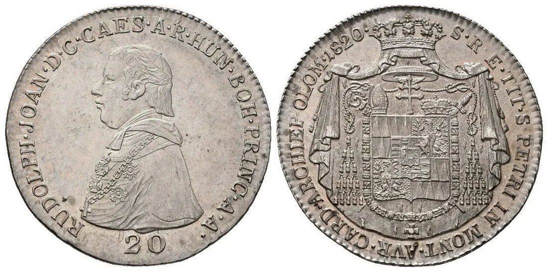 Olomouc - arcibiskupství, Rudolf Jan, 1819 - 1831 — 1