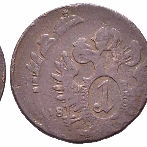 Krejcar 1800 (?), chyboražba, výrazný dvojráz s posunem