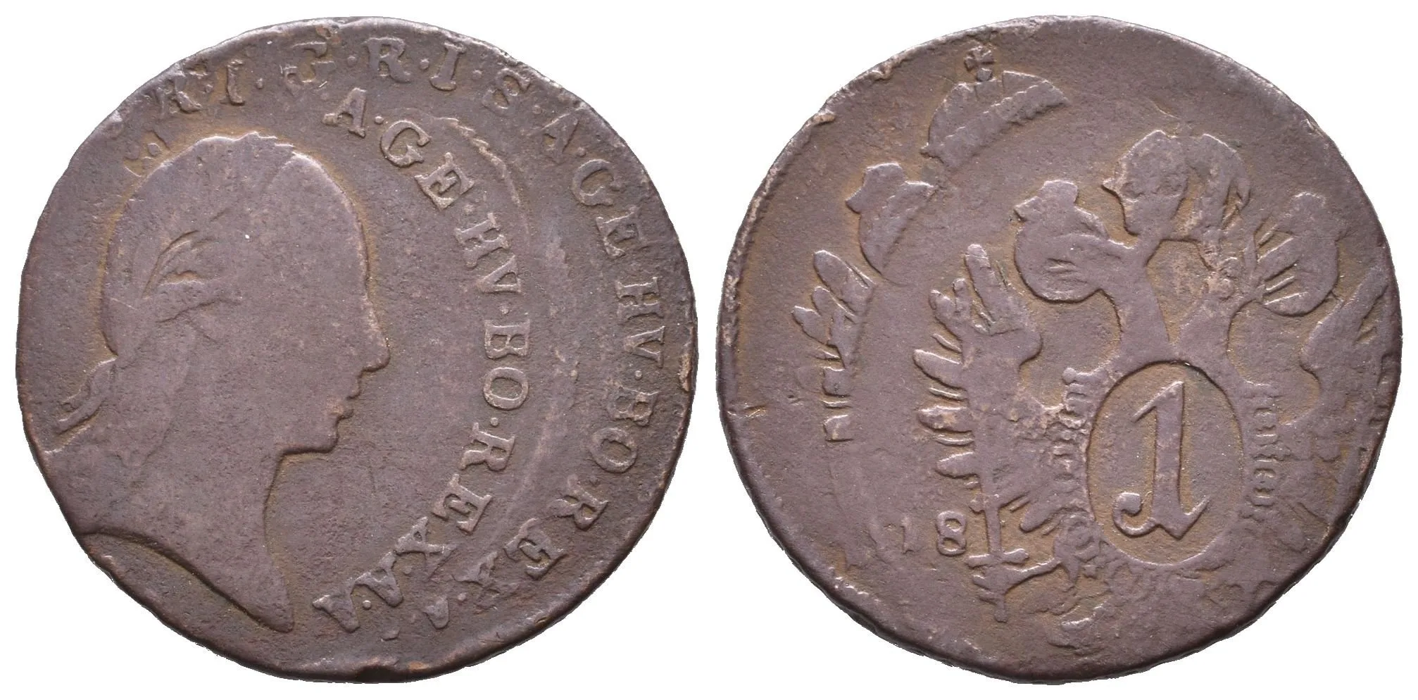 Krejcar 1800 (?), chyboražba, výrazný dvojráz s posunem — 1