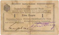 Německá Východní Afrika, 1 Rupie 1. 11. 1915, série T, R.916m