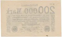 Německo, 200 000 Mark 1923, Ro.99a - fotografie 2