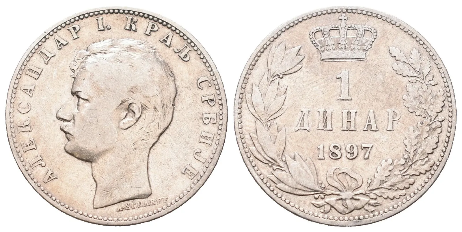 Srbsko, 1 Dinar 1897