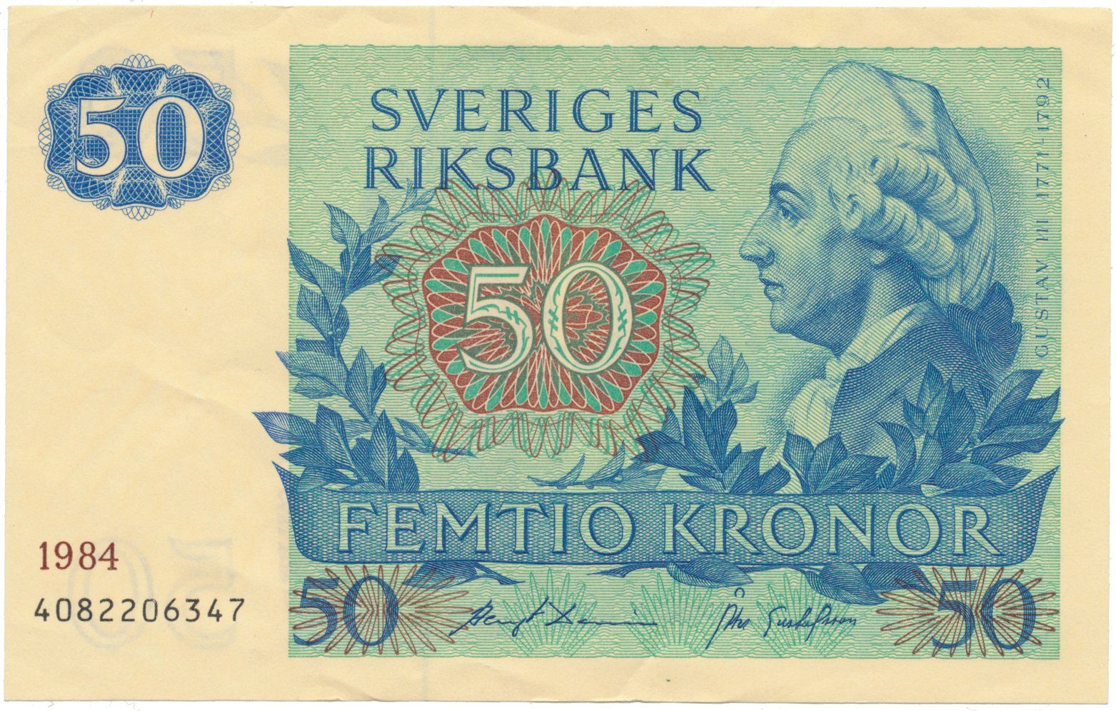 Švédsko, 50 Kronor 1989, P.53d