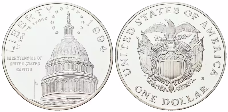 USA, 1 Dollar 1994 - Kapitol, PROOF