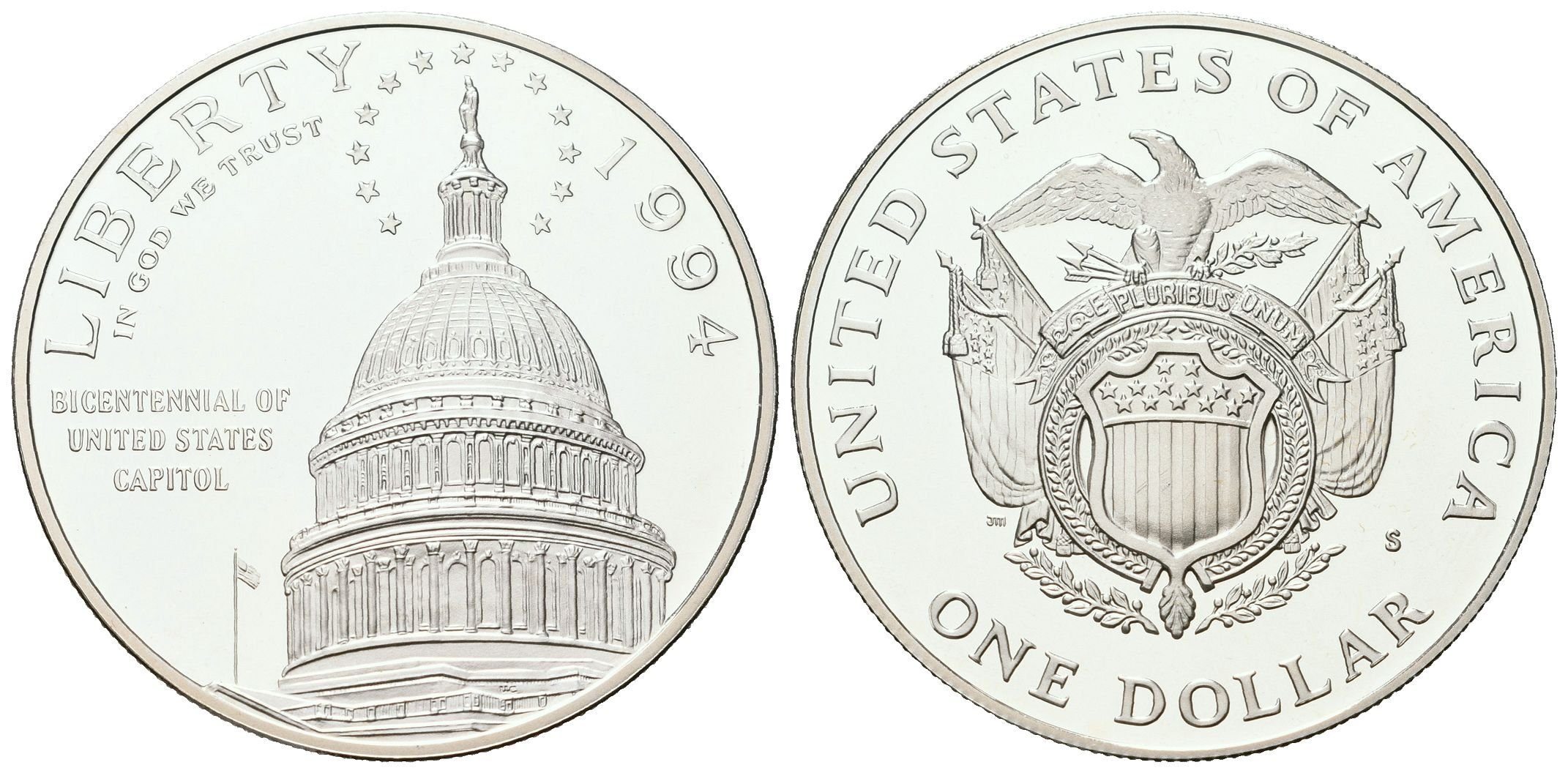 USA, 1 Dollar 1994 - Kapitol, PROOF
