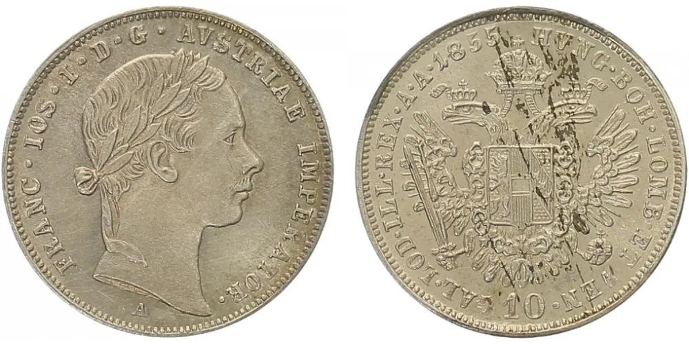 Konvenční měna, 1848 - 1857 — 1