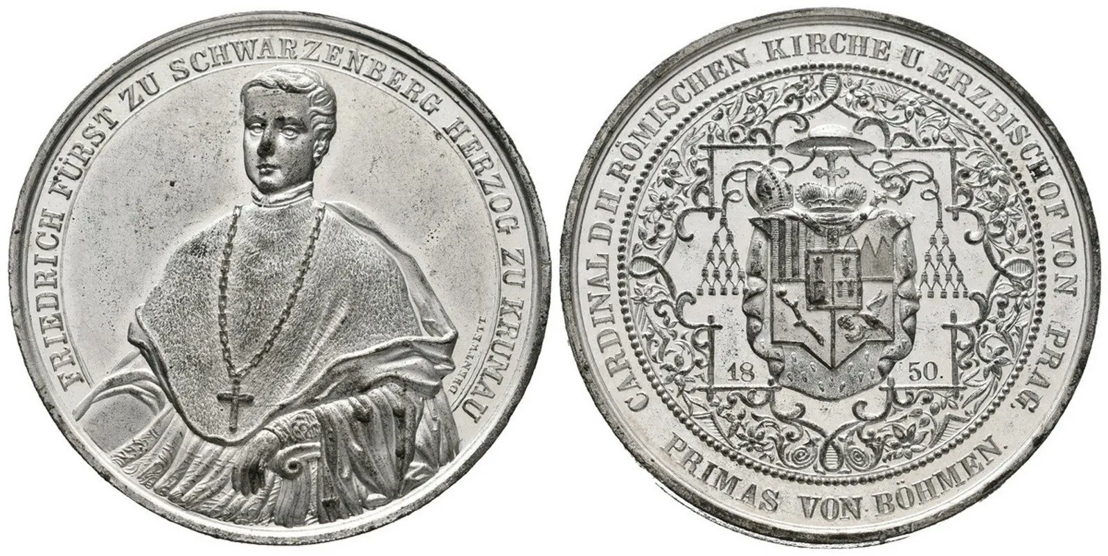 Praha - arcibiskupství, Friedrich Johann Joseph Schwarzenberg, 1849 - 1885 — 1