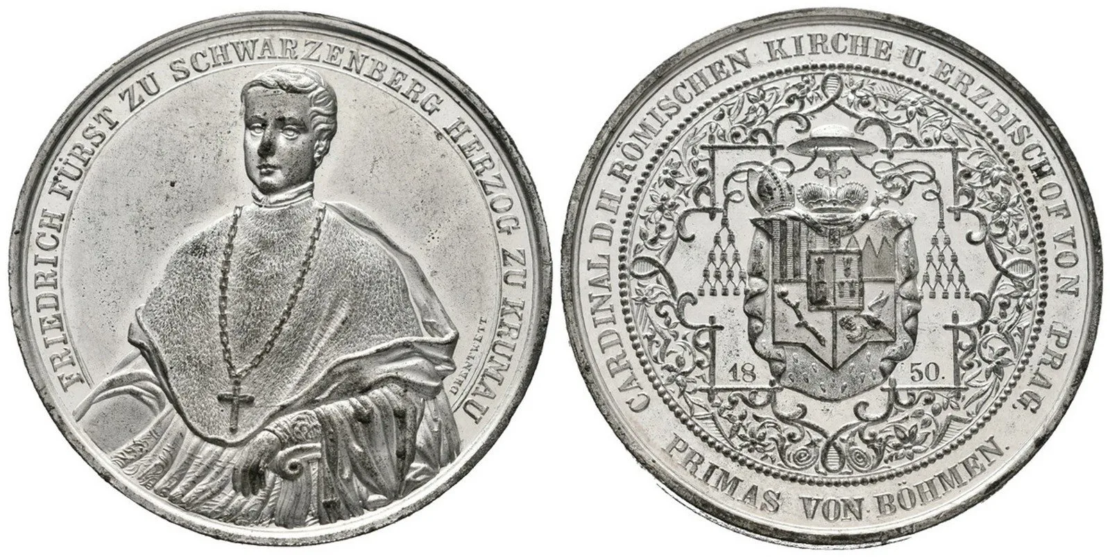 Praha - arcibiskupství, Friedrich Johann Joseph Schwarzenberg, 1849 - 1885 — 1