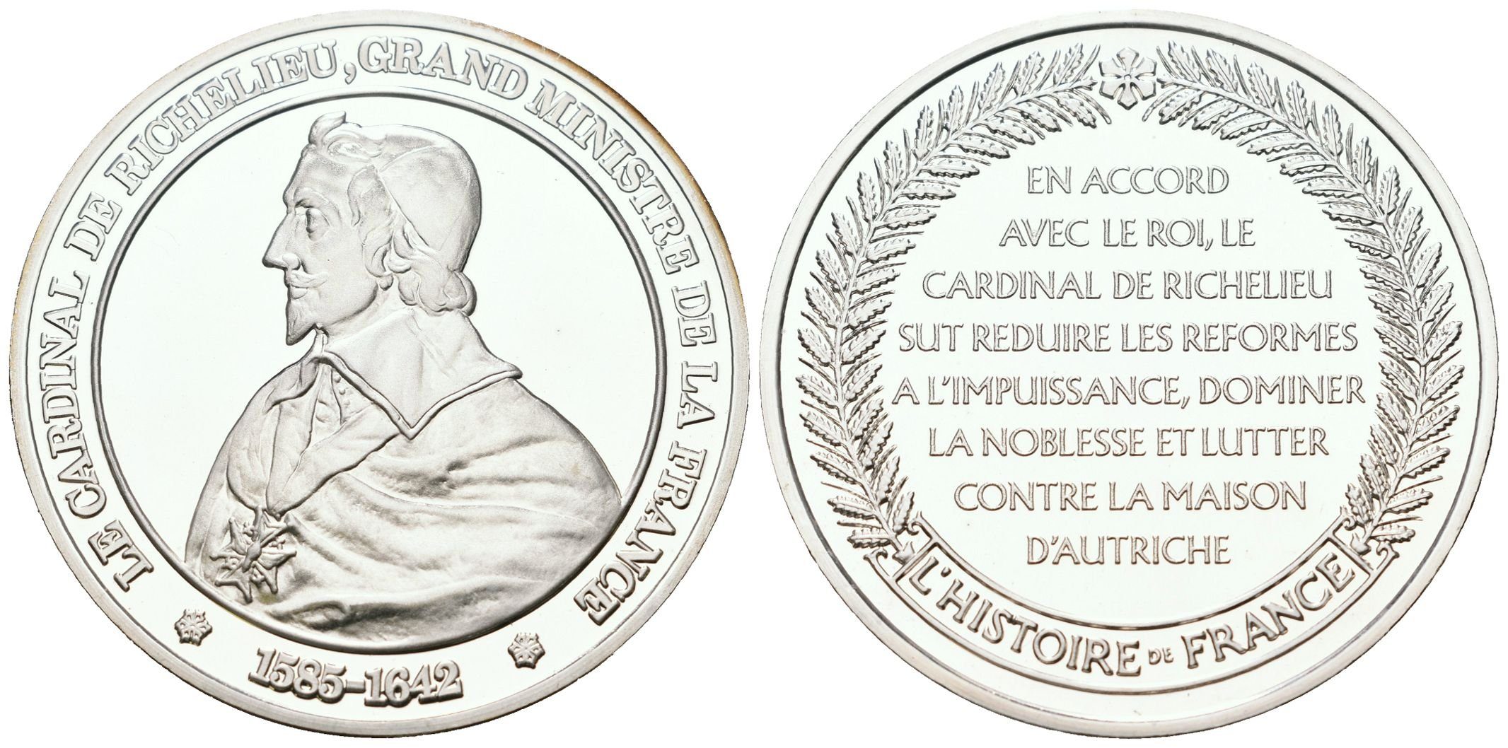 Francie - AR Medaile b.l. - Cardinal de Richelieu