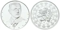 Stříbrná investiční medaile - Edvard Beneš - Ag 29 g - 999/1000 + Certifikát