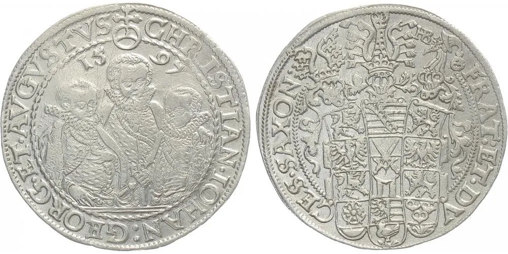 Sasko, Christian II., Johann Georg I. a August, 1591 - 1611 — 1