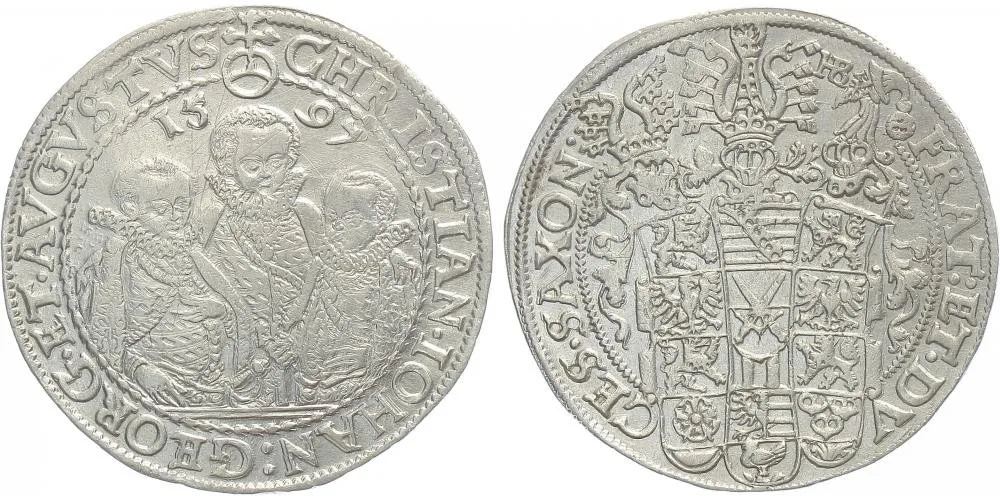 Sasko, Christian II., Johann Georg I. a August, 1591 - 1611 — 1