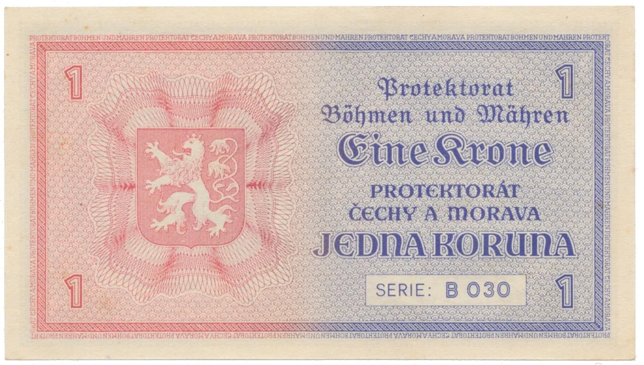 1 Koruna b.d. (1940), série B, Hej.30a