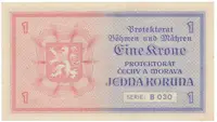 1 Koruna b.d. (1940), série B, Hej.30a