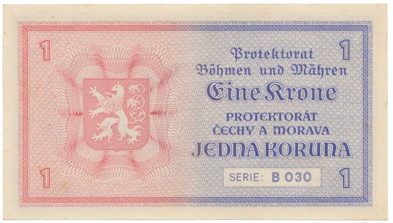 1 Koruna b.d. (1940), série B, Hej.30a