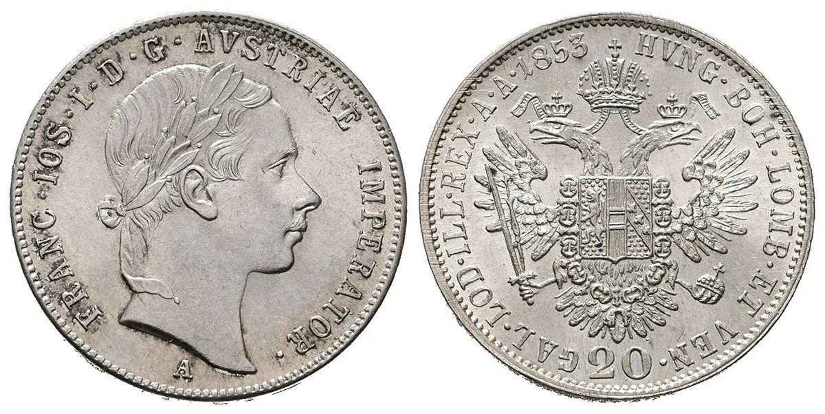 Konvenční měna, 1848 - 1857 — 1
