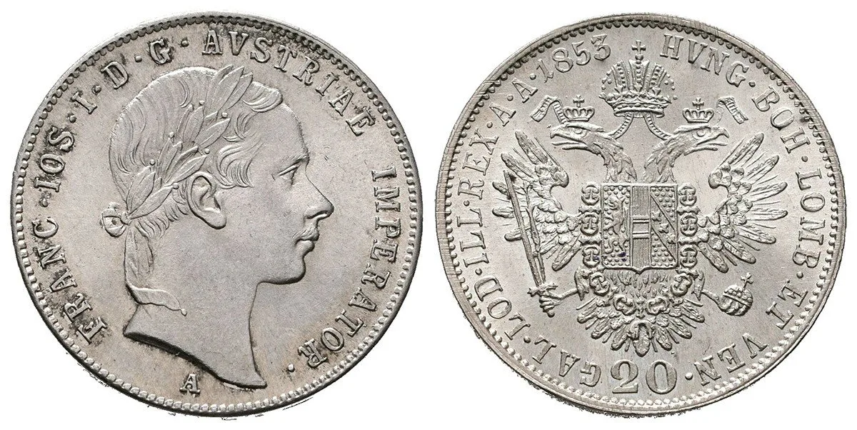 Konvenční měna, 1848 - 1857 — 1