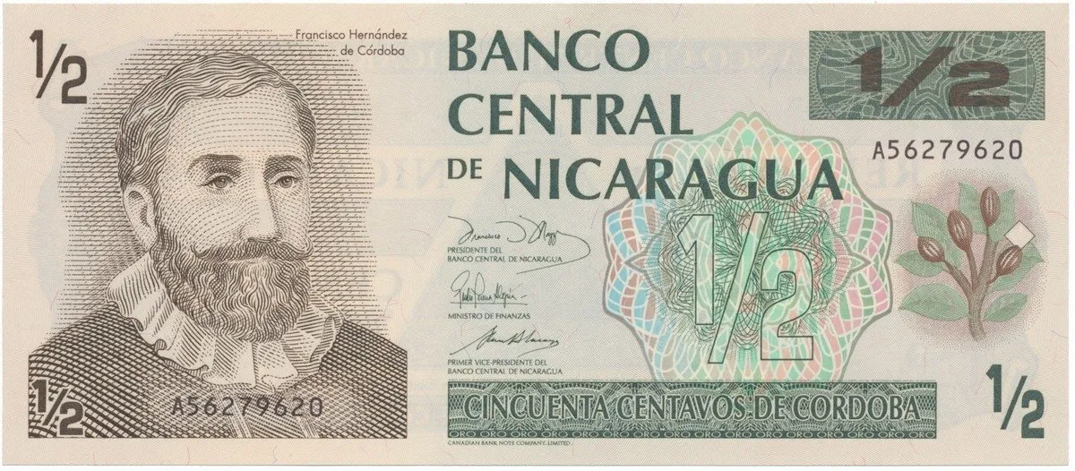 Nikaragua, 1/2 Cordoba (1991), P.171