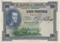 Španělsko, 100 Pesetas 1925, P.69c