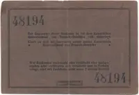 Německá Východní Afrika, 10 Rupien 1. 10. 1915, R.912a, varianta číslovače - fotografie 2