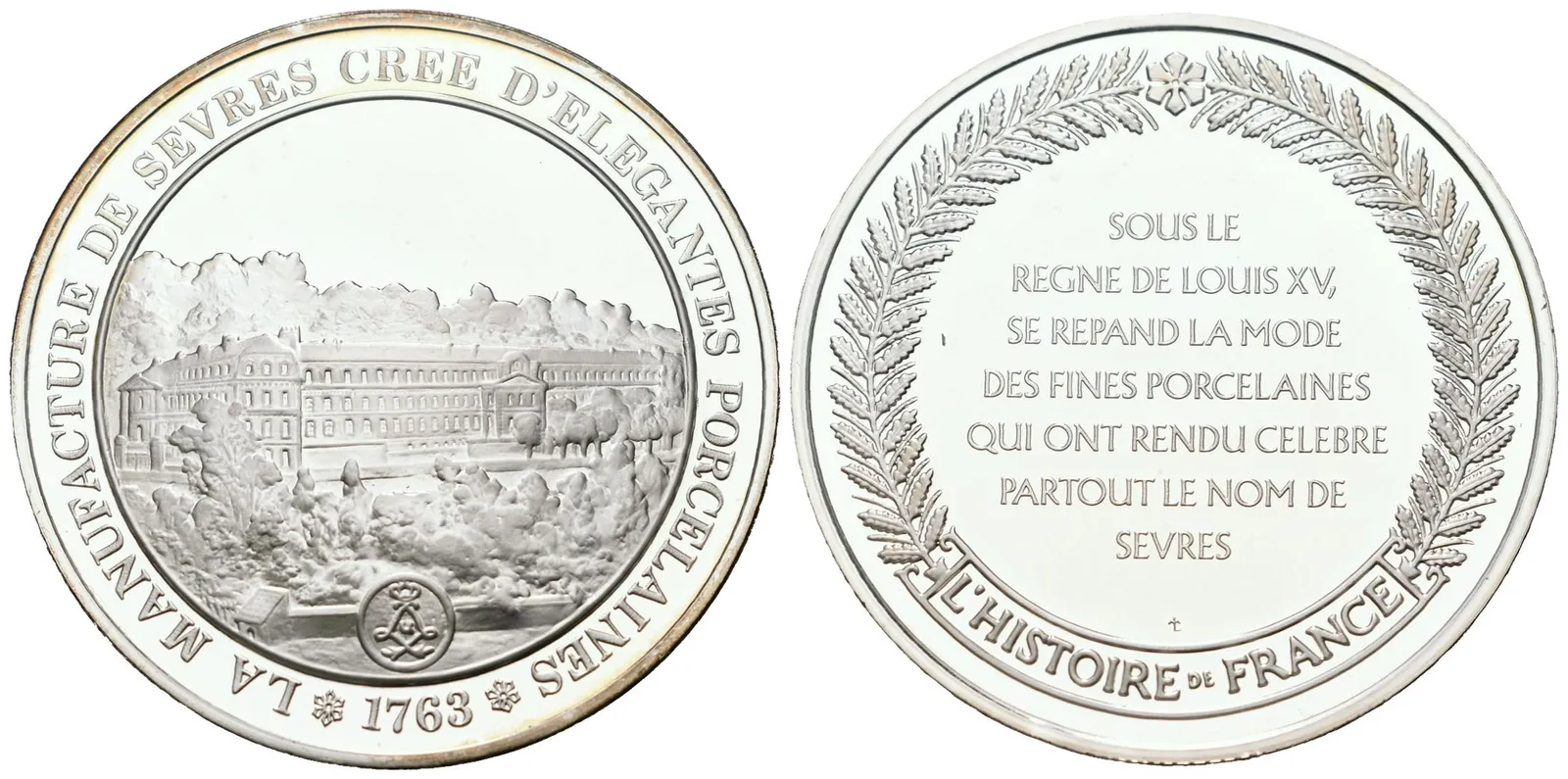 Francie - AR Medaile b.l. - Manufacture de Sèvres