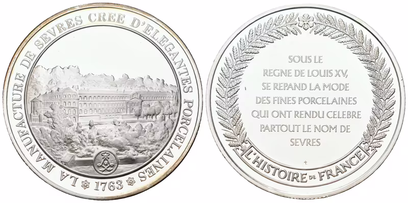 Francie - AR Medaile b.l. - Manufacture de Sèvres