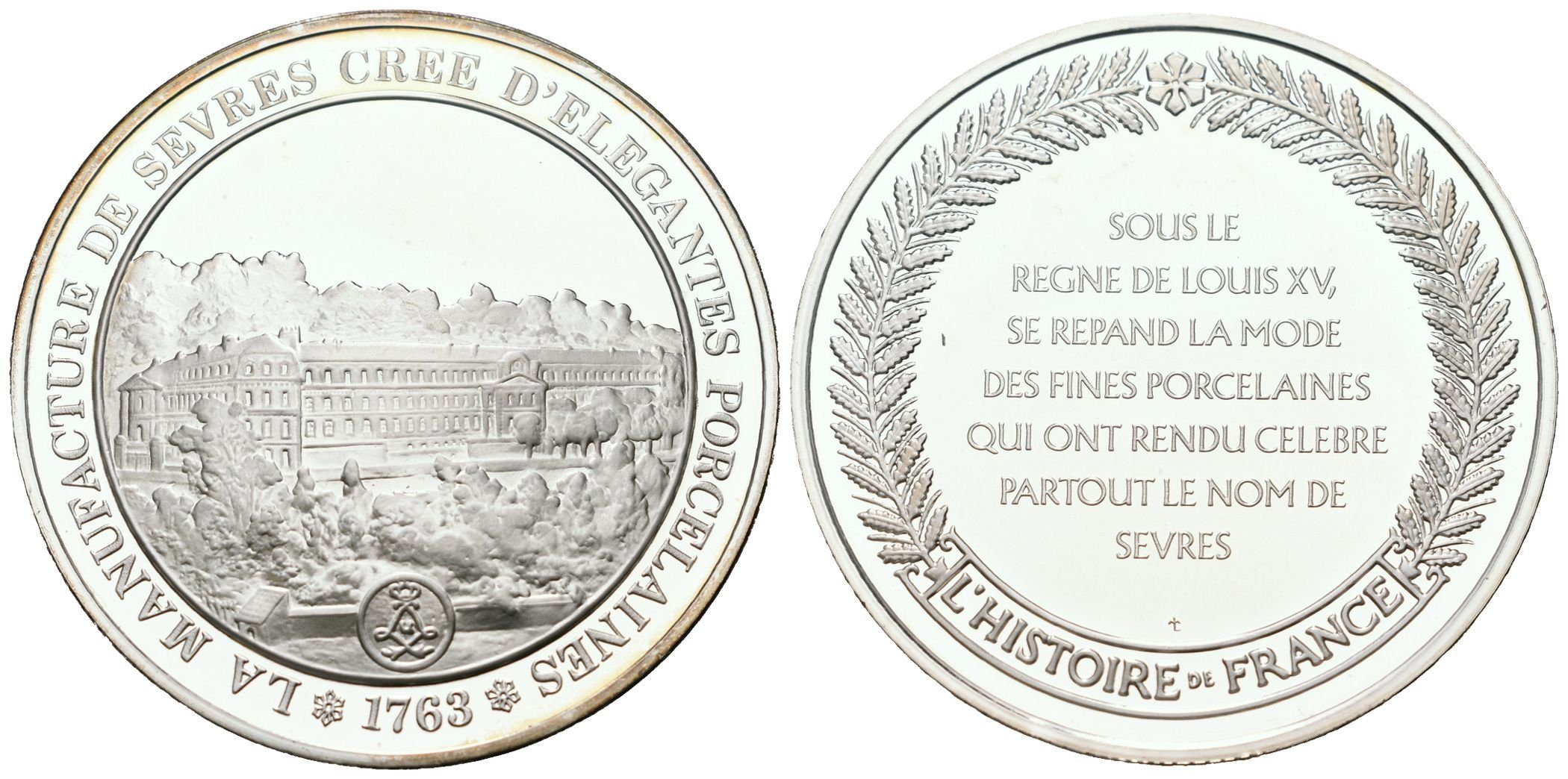 Francie - AR Medaile b.l. - Manufacture de Sèvres