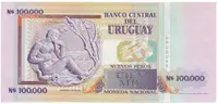 Uruguay, 100.000 Nuevos Pesos 1991, P.71 - fotografie 2