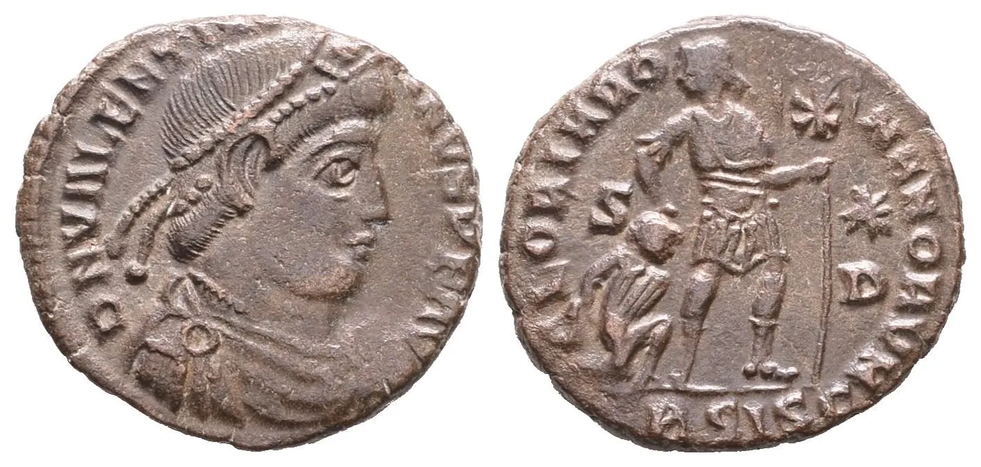 Valentinianus I., nummus, Siscia, RIC IX 14