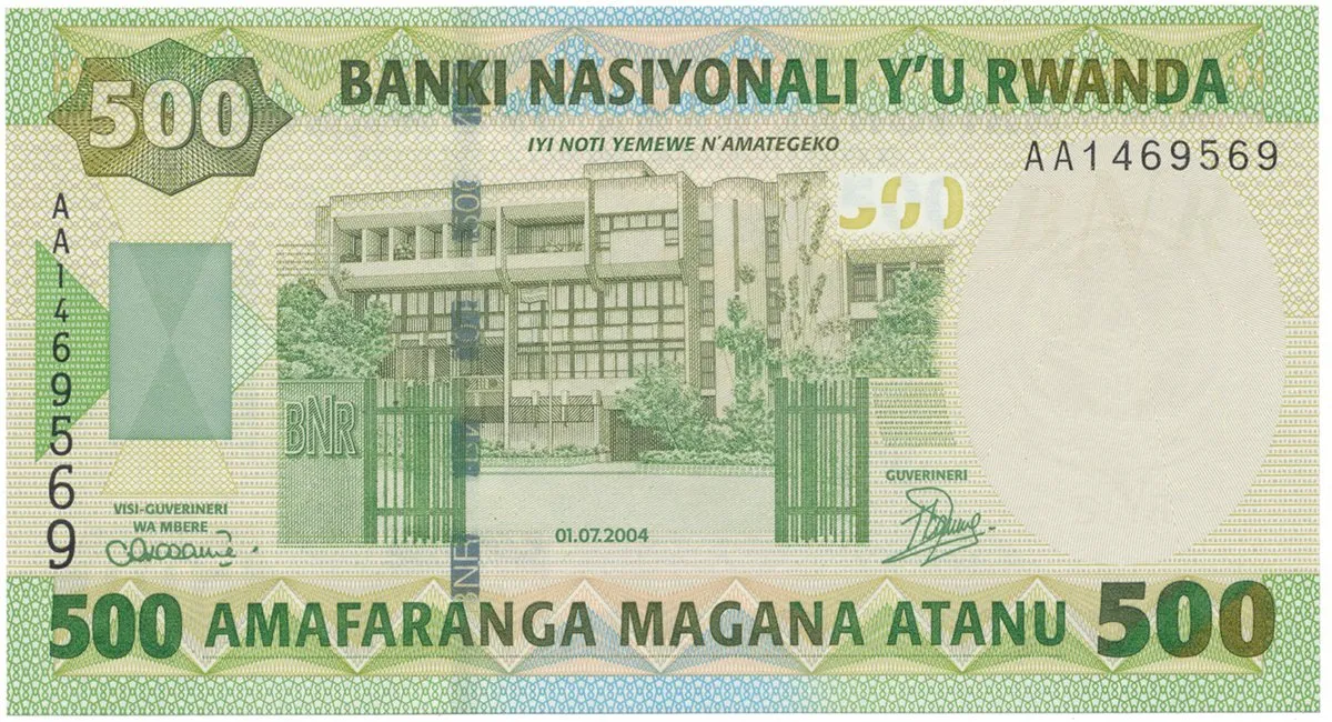 Rwanda, 500 Francs 2004, P.30a