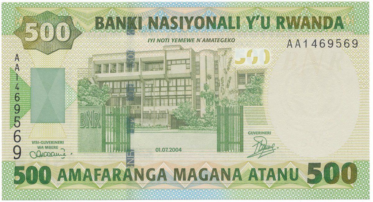 Rwanda, 500 Francs 2004, P.30a