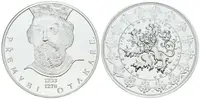 Stříbrná investiční medaile - Přemysl Otakar II. - Ag 29 g - 999/1000 + Certifikát