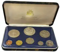 Barbados, Sada oběžných mincí 1974 - PROOF - fotografie 3