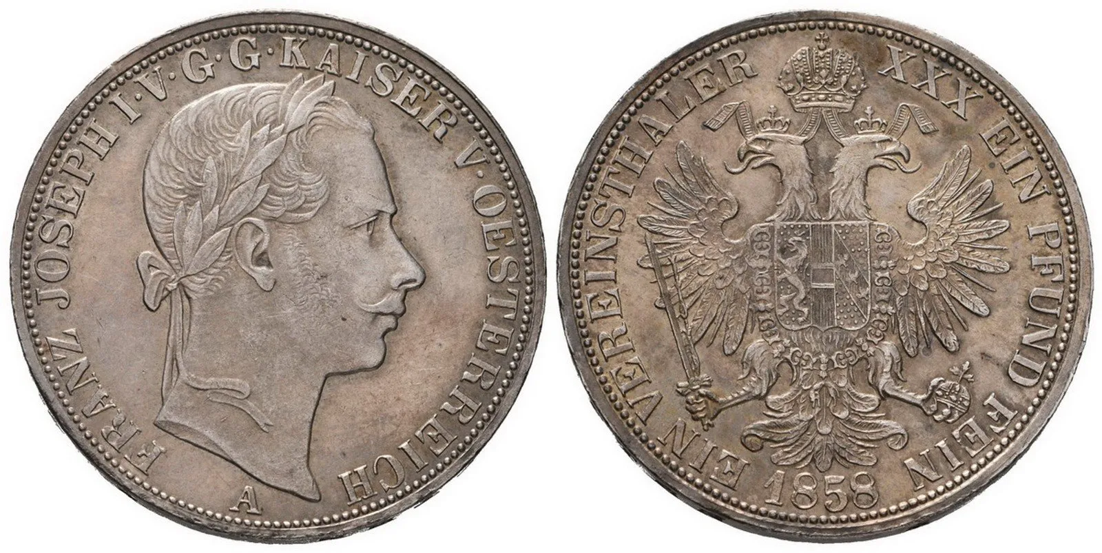 Rakouská a spolková měna, 1857 - 1892 — 1