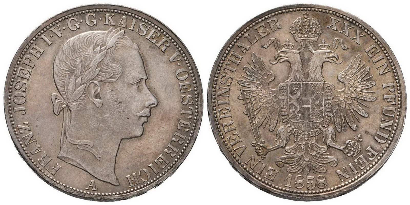 Rakouská a spolková měna, 1857 - 1892 — 1