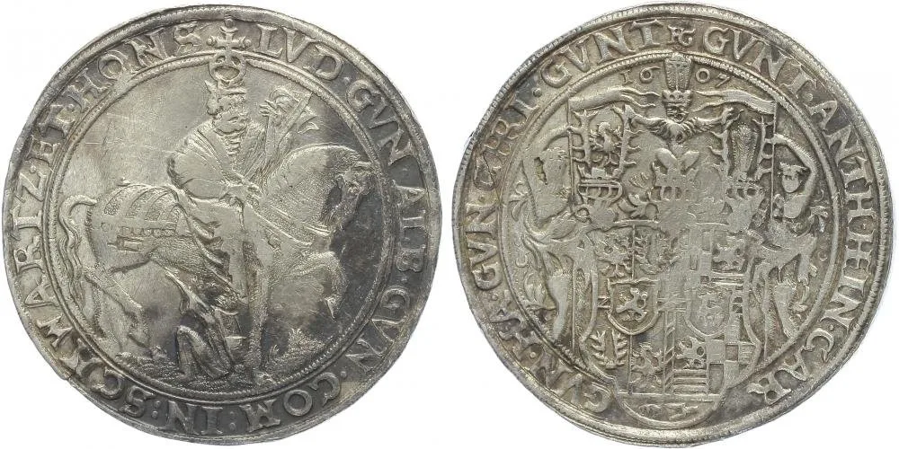 Schwarzburg - Sondershausen a Schwarzburg - Rudolstadt, společná ražba, 1605 - 1618 — 1