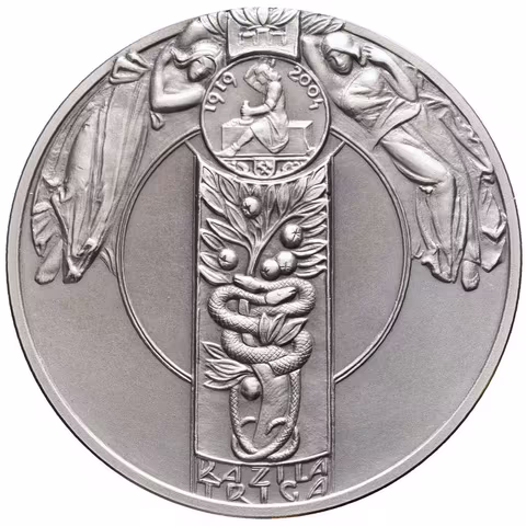 AE Medaile 2004 - K 85. výročí vzniku České numismatické společnosti a 100 let české secese.